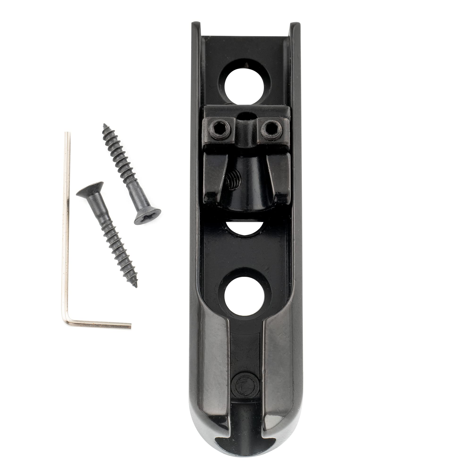 Musiclily Pro 15.5mm Individual Bass Bridge Single String Lock-Down Bass Bridge for 3rd/4th String, Black