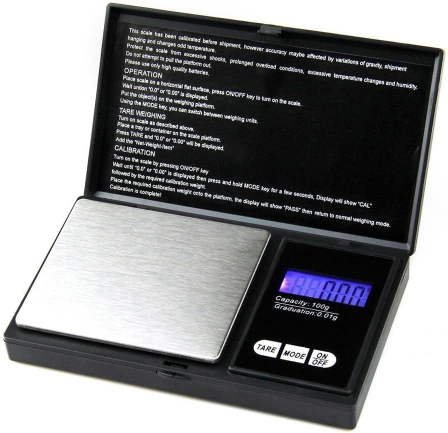 100g x 0.01g Electronic Mini Pocket Digital Scale Amazon.co.uk