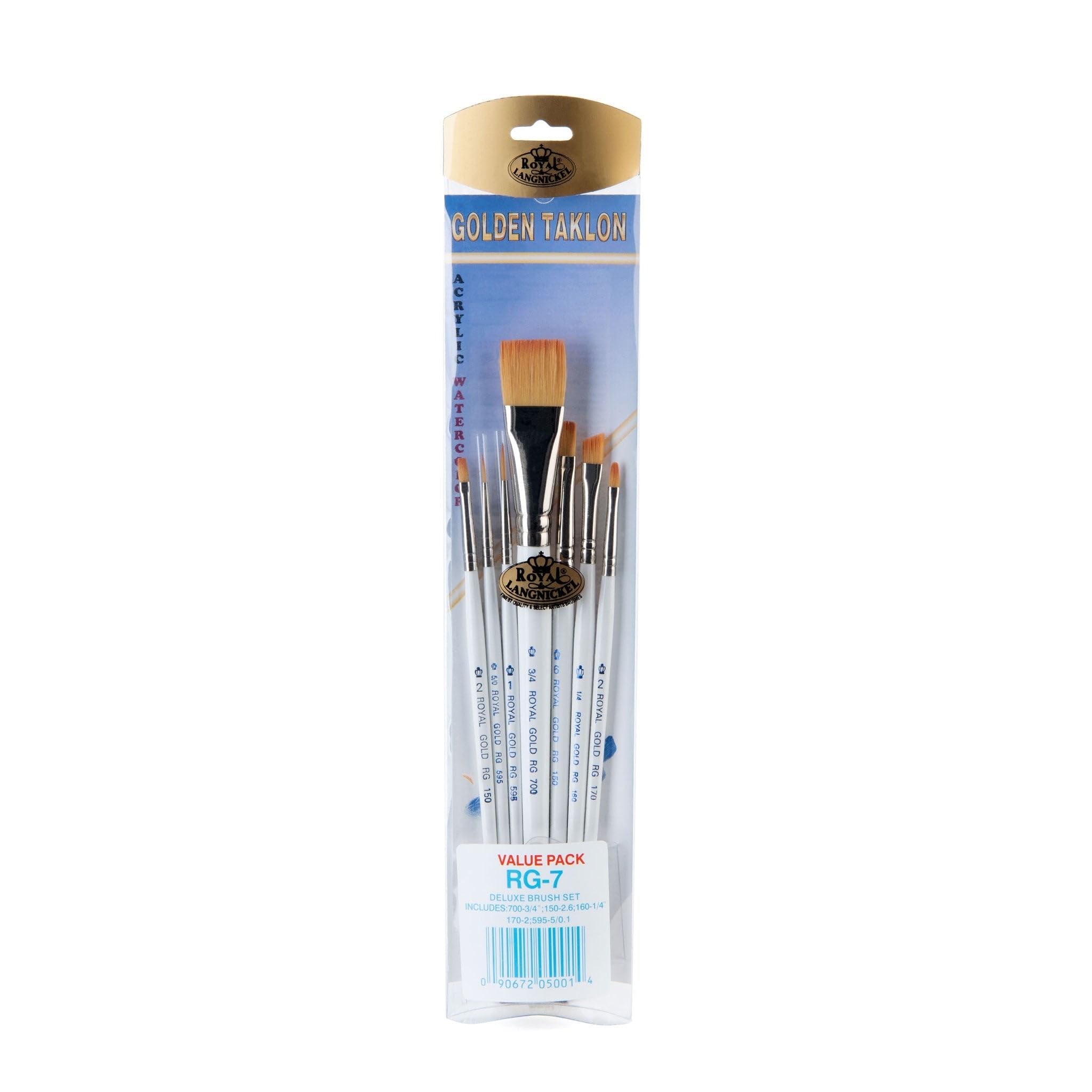 Royal and Langnickel Specialty Brush Set - Royal Gold (Pack of 7)