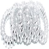 liyun Spiral Hair Coils & Clear Elastic Hair Ties for Women Girls 20pk view 9
