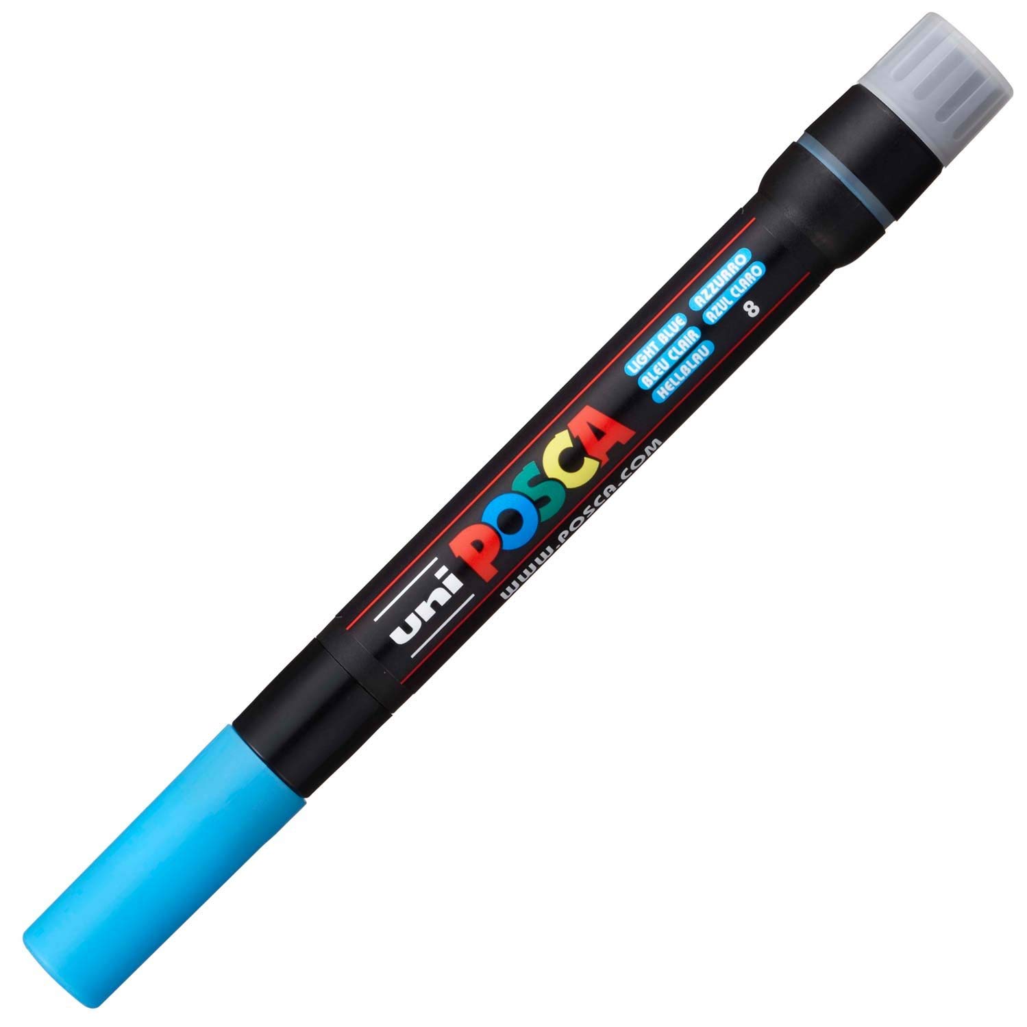 Posca UNI PCF-350 BRUSH TIPPED MARKER PEN - LIGHT BLUE