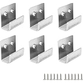 Stainless Steel Wall Hanger Fastener Bracket for Ceramic Tile Display- 6pcs