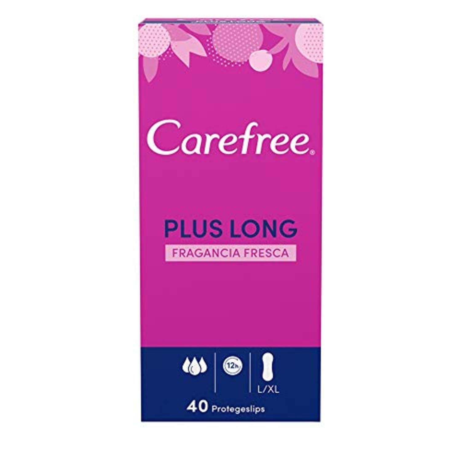 Carefree Salvaslip Plus Long Fresh Fragrance 40 Count 200 g - Pack of 5