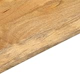vidaXL Solid Mango Wood Dining Table Top 90x70cm Rectangular Rustic Brown view 9