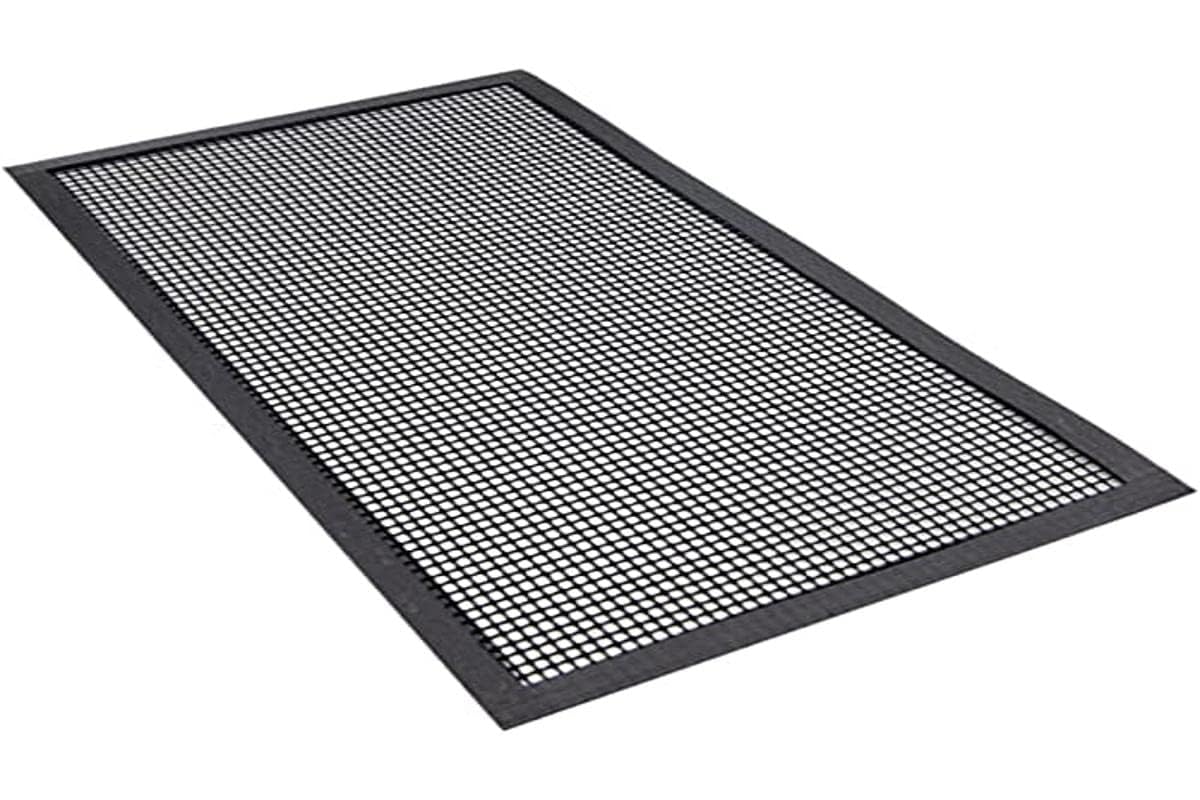 Ilsa Rectangular Induction Cooker Protector Mat 44 x 24 cm with Reinforced Edge, Black