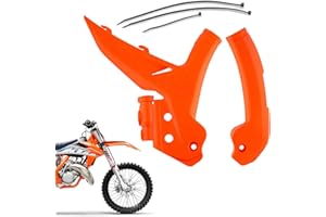 Factory Racing Frame Protection Set Orange for KTM SX/SX-F/XC/XC-F 125/250/300/350/450 (2023-2026) - Replaces OEM Part A46003