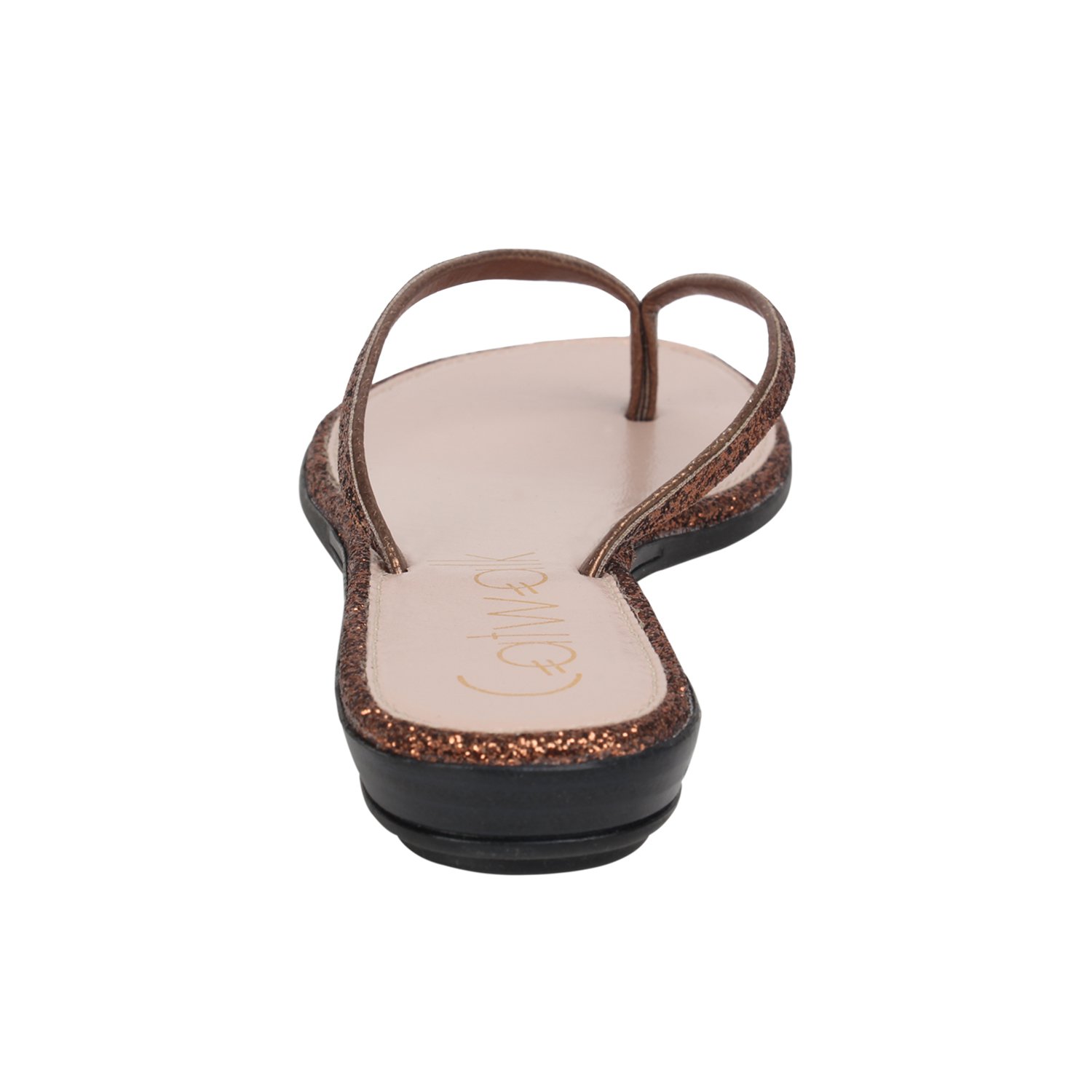 catwalk bronze flat slip on