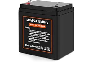 FITINOCH 12V 5Ah LiFePO4 Rechargeable Backup Battery with BMS, 2000+ Cycles, Garage Door Opener Replacement Battery for Chamberlain 41A6357-1/Liftmaster 485lm 8500w