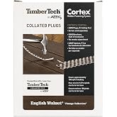 TimberTech Collated Cortex Replacement Plugs 400 Count English Walnut | Color matching deck plugs 400ct