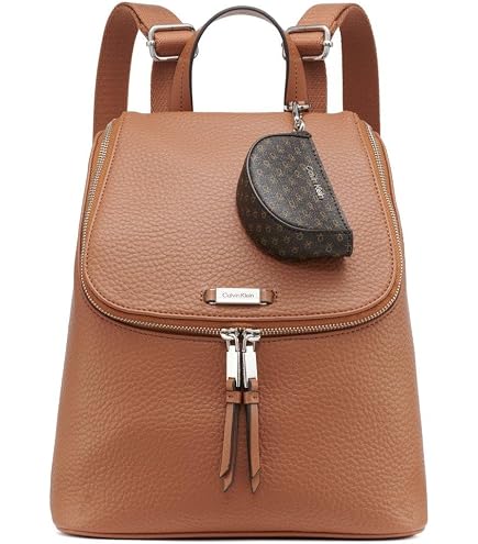 Amazon.com | Calvin Klein Estelle Backpack, Caramel, One  display picture 3