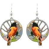 Oriole Earrings by d'ears Non-Tarnish Sterling Silver French Hook Ear Wire