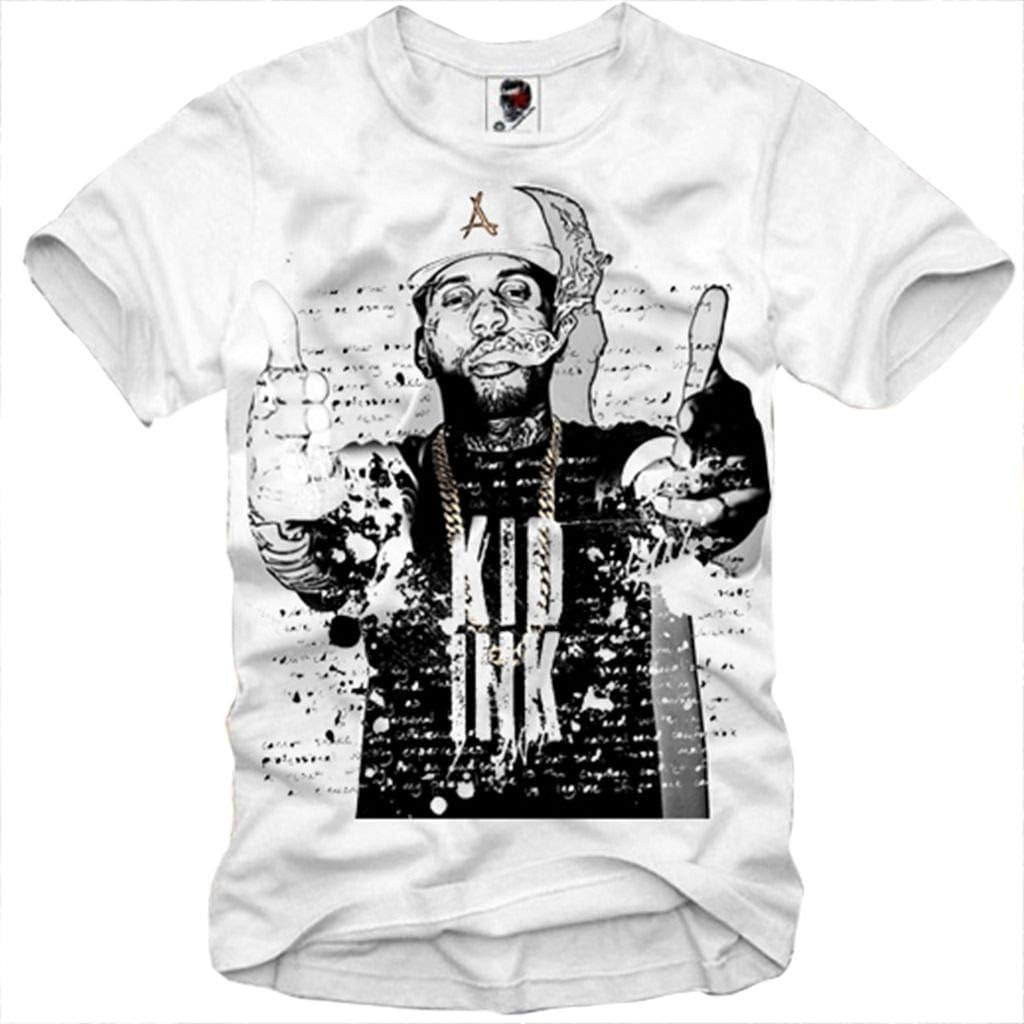 E1SYNDICATE T-SHIRT KID INK TATTOO TYGA WIZ KHALIFA HBA S/M/L/XL