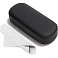 Marvolia Glasses Case Large Hard Shell Eyeglasses Case PU Leather Protective Case for Sunglasses Eyeglasses