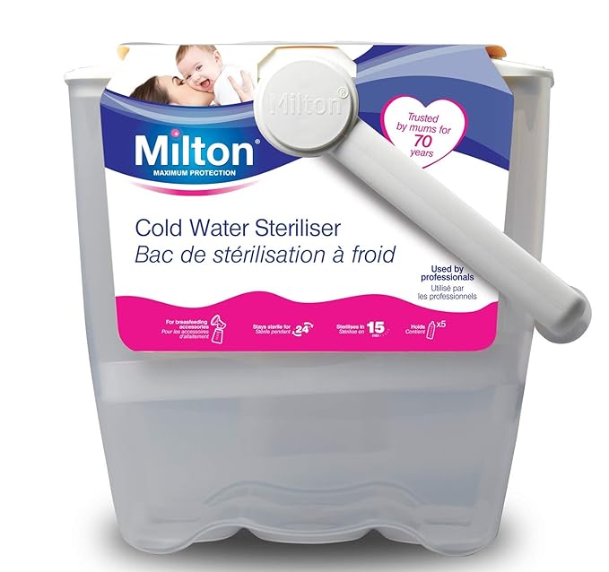 Milton Cold Water Steriliser White Amazon co uk Baby