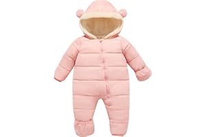 BFUSTYLE Baby Snowsuit 0-24 Months Winter Clothes Infant Boy Girl Puffer Jacket Newborn One Piece Coat with Hooded