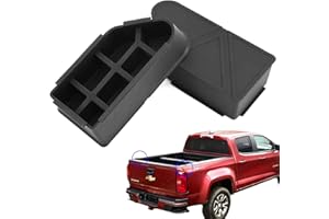 RuiproAuto 2pcs Upgraded Silicone Bed Rail Stake Pocket Covers Compatible with Chevy Colorado/GMC Canyon 2023-2026 Truck Rear
