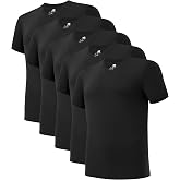 DAVID ARCHY Men's Bamboo Rayon Moisture-Wicking V-Neck Undershirt 3 or 5 Pack