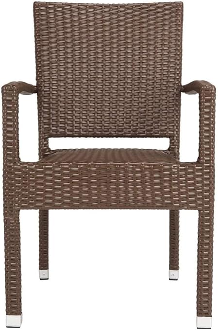 Safavieh Outdoor Living Collection Kelda Rattanstuhle 2 Stuck Braun Amazon De Garten