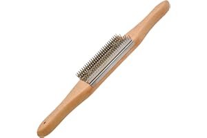 Tworider Buffer Wheel Rake, Polishing Tool with Stainless Steel Rake Teeth Head and Handle, Dress and Clean Buffing Polishing Wheel & Airway Surface Cleaning