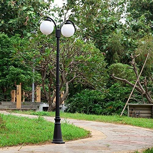 Eivinom 221cm屋外公園街灯アメリカ産業2ヘッドガーデンポストランプ風景ポール道路灯 Eivinom 221cm屋外公園街灯アメリカ産業2ヘッドガーデンポストランプ風景ポール道路灯