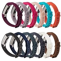 PHERSION Adjustable Fitbit Alta HR Bands, Fitbit Alta Accessory Strap with Color-Matching Metal Buckle for Fitbit Alta/Alta HR Replacement Wristbands (No Tracker)
