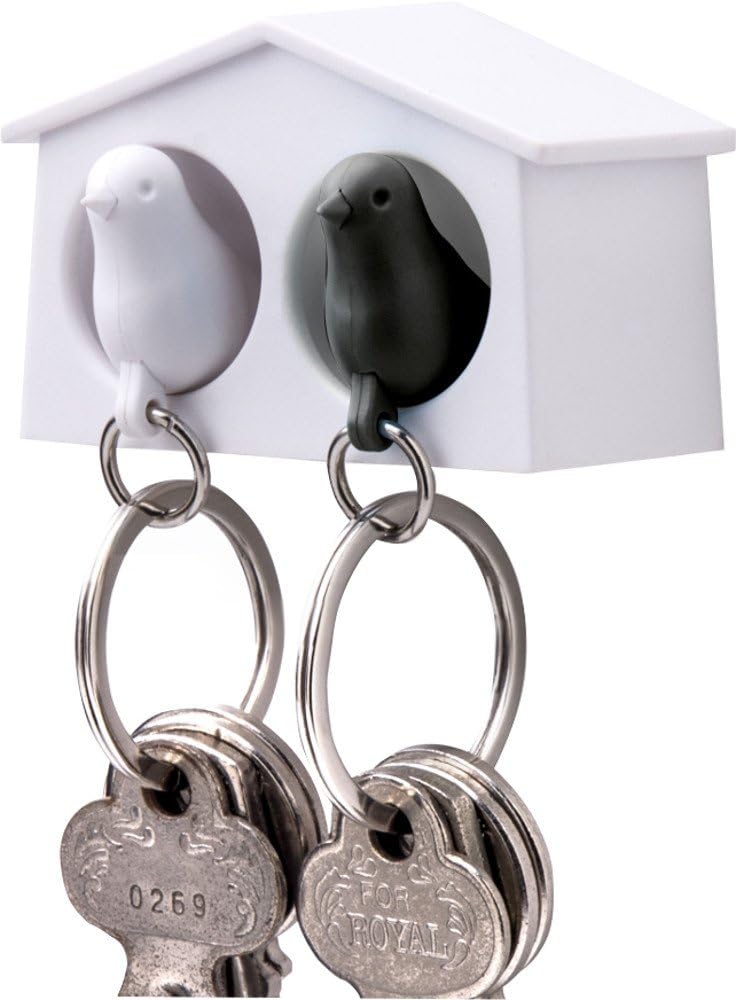 Geardeangloow Plastica Birdhouse Portachiavi Gancio Parete Portachiavi Holder Key Hanger Forniture