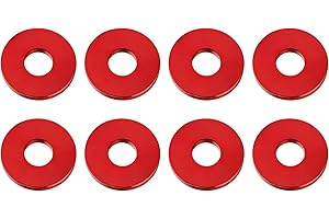 kekykm Red Aluminum Alloy Crash Bar Decorative Spacer Ring compatible with Harley Davidson Touring Softail Engine Saddlebag Guard Cras Bar