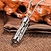 AMIST Hourglass Blood Vial Necklace Kit Cremation Jewelry for Ashes Necklace Glass Vial Pendant Urn Necklace