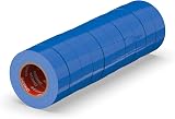 ERKO Blue Electrical Insulation Tape 10 Pack 0.6in x 33ft 15mm x 10m