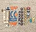 Tiny Land Car for Boy 2+ Years Old Toddler Tool Set- 55 Pcs STEM Toy Wooden Building Set with Screwdriver and Wrench - Rescue Trailer Plus Fire Truck, Police Car & Ambulance