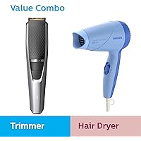 Philips Men's grooming combo - Trimmer (Durapower) & Dryer (Blue)