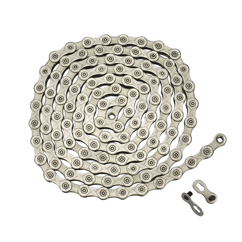 CYSKY Bike Chain 12 Speed Bicycle Chain 1/2x11/128 Inch, 116 Links Steel High Strength for 12-Gear Road Mountain Bicycle MTB