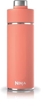 Ninja Thirsti 530 ml Water Bottle Leak-Proof Triple Insulated Coral