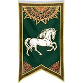 2but Middle Earth Rohan Flag Swallowtail Pennant banner 30x50inch Man Cave (V)