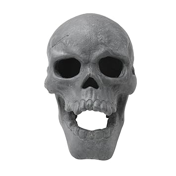 Stanbroil 9 Inch Imitated Human Skull Gas Log Indoor Outdoor
