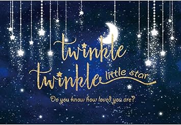 twinkle twinkle little star baby shower backdrop