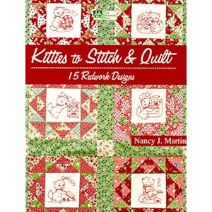 Kitties to Stitch & Quilt: 15 Redwork Designs