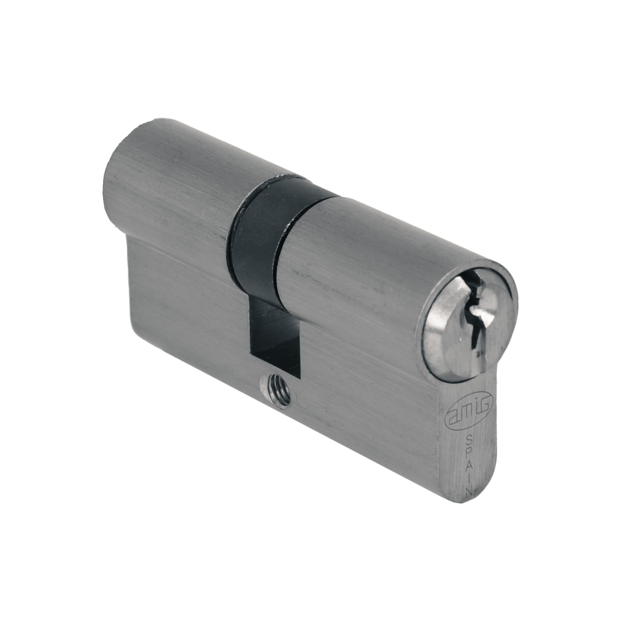 Amig - Lock Cylinder - Size: 90 mm (40-50) - 6 Pins - Anti-Pick and Anti-Bumping System - Anti-Drill Pins - Includes 3 Keys - 65 mm Fixing Screw