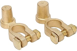 Battery Terminal, 1 Pair of SAE to JIS Car Battery Terminal Connector Positive Negative Top Post Battery Terminal for Auto