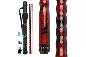AB Earth Ergonomic Design 13mm Tip 58" Maple Pool Cue Stick Kit with Hard Case