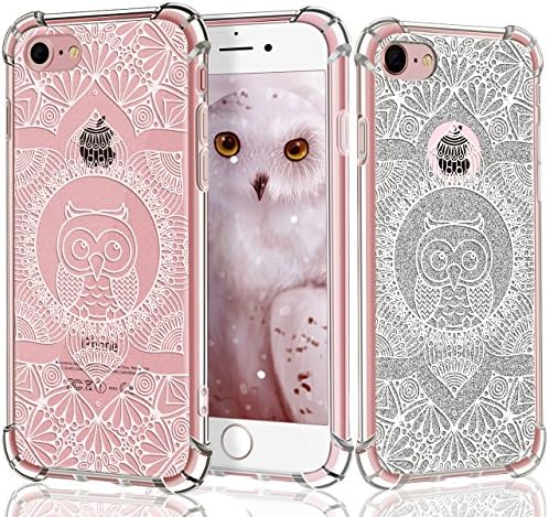 iPhone 6 Plus Case,Cute iPhone 6s Plus Case,Starme Owl Clear Mandala Pattern Protective TPU Bumper Cute Girls Case for iPhone 6 Plus/iPhone 6s Plus (5.5 inches)