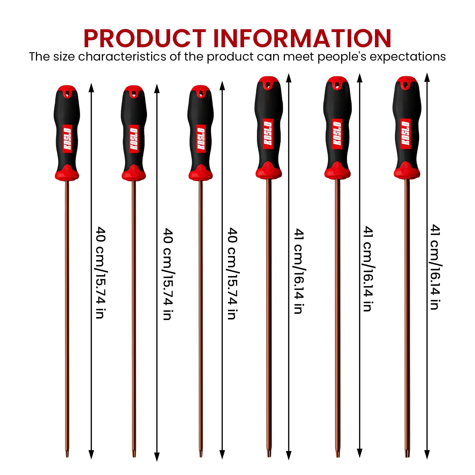 WIYETY 6 Stück Langes Torx-Schraubendreher: Schraubendreher Magnetisch, Lange Sternschraubendreher Klingenlänge 300mm, ‎Schraubenzieher Set mit Kunststoff Griff(T10,T15,T20,T25,T27,T30) 2