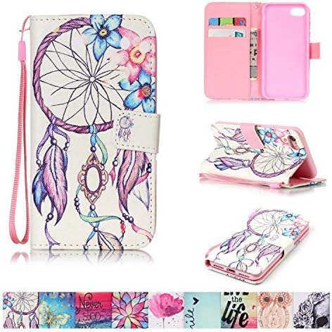 iPhone 7 Case, Firefish [Card Slots] [Kickstand] Flip Folio Wallet Case Synthetic Leather Shell Scratch Resistant Protective Cover for Apple iPhone 7