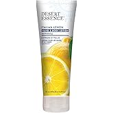 Desert Essence Italian Lemon Hand & Body Lotion - 8 Fl Ounce - Energizing - Shea Butter - Coconut & Jojoba Oil - Hydrate & Soften Skin - Refreshing - Aloe Vera