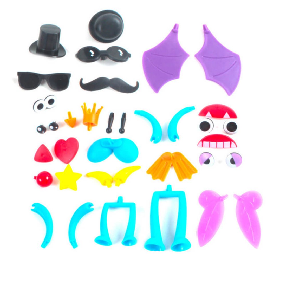 Enshey Bausteine Spielzeug für Kinder, Mega Pack kreative Modell zufällige für Kinder erhöht die Kapazität zu schaffen und stellen Sie sich vor - 400 Teile Puzzleball Pompon von