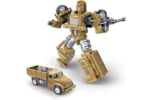 Hitatol Yellow Children's Toy Transform Robot Alloy Truck Deformation Robot Inertia Sliding Alloy car Model Action Fiqure Toy