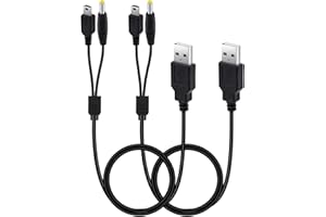 Mcbazel 2PCS Charging Cable for PSP 1000/2000/3000/PS3,2 in 1 USB Data Transfer Charger Cable Lead Charging Cord for PSP 1000