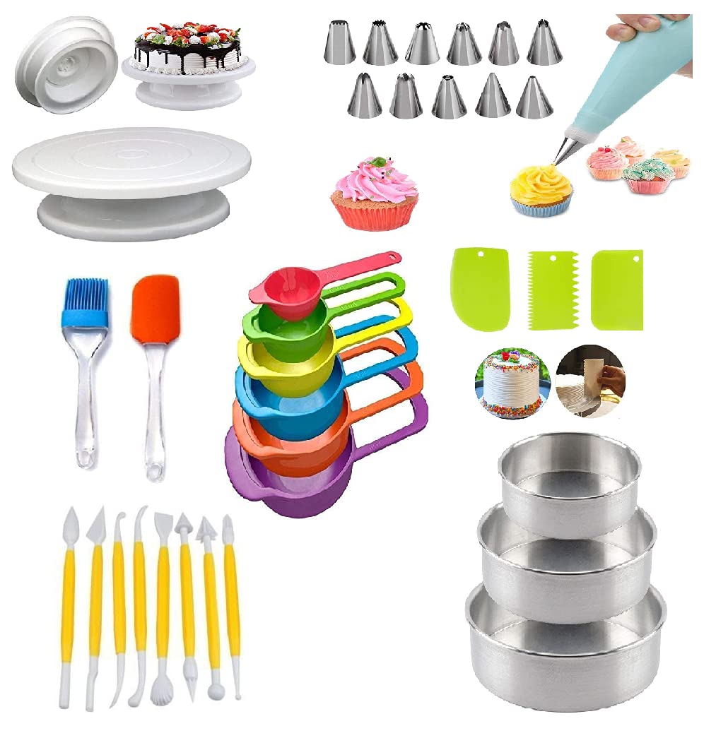 Buy Mforall Cake Making Tool for Cake Table, Nozzle,Oil Brush and