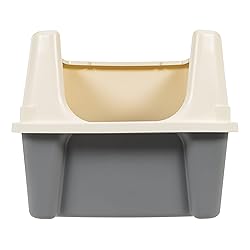 Amazon Basics Large Cat Litter Box with High