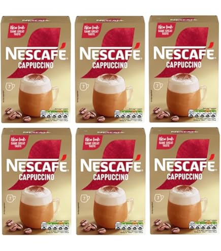 Amazon.com : NESCAFÉ Cappuccino Unsweetened Instant Coffee Sachets